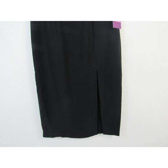 NWT Sergio Hudson XS Knee Length Black Pencil Skirt with Slit - Picture 3 of 5